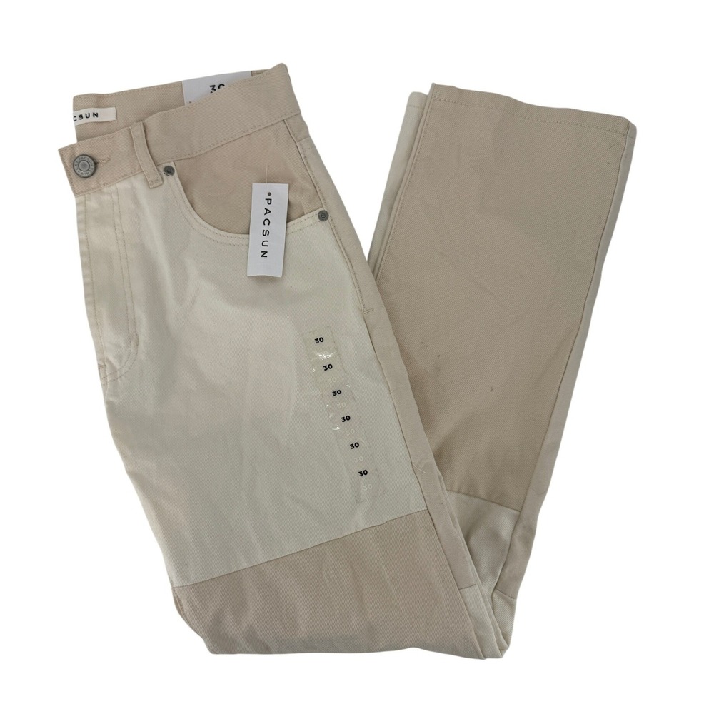 PacSun Vintage Loose Colorblock Patchwork Jeans Dad Jeans Womans Size 30 NWT